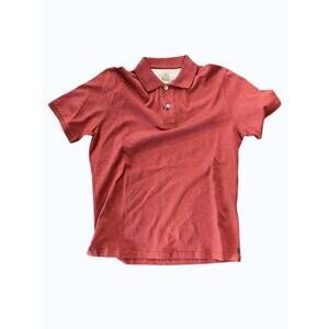 NEW ELEVENTY men's knit polo in salmon